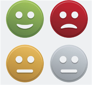 Graphics of faces: happy, sad, and not expression 